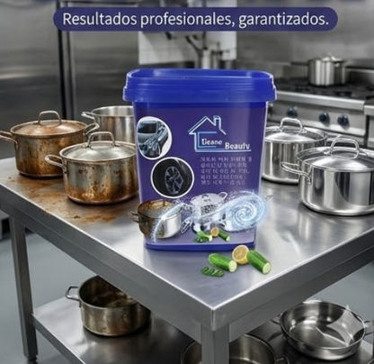 Pasta Limpiadora Ollas Acero Inoxidable.