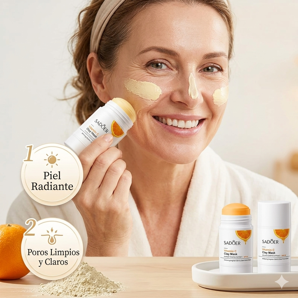 Mascarilla Facial En Barra Vitamina C.